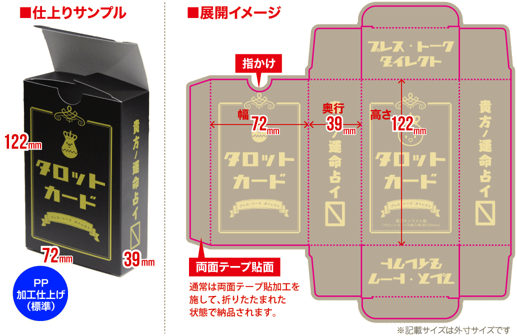仕上りサンプル・展開イメージ