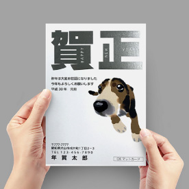 箔付きハガキ（銀）イメージ